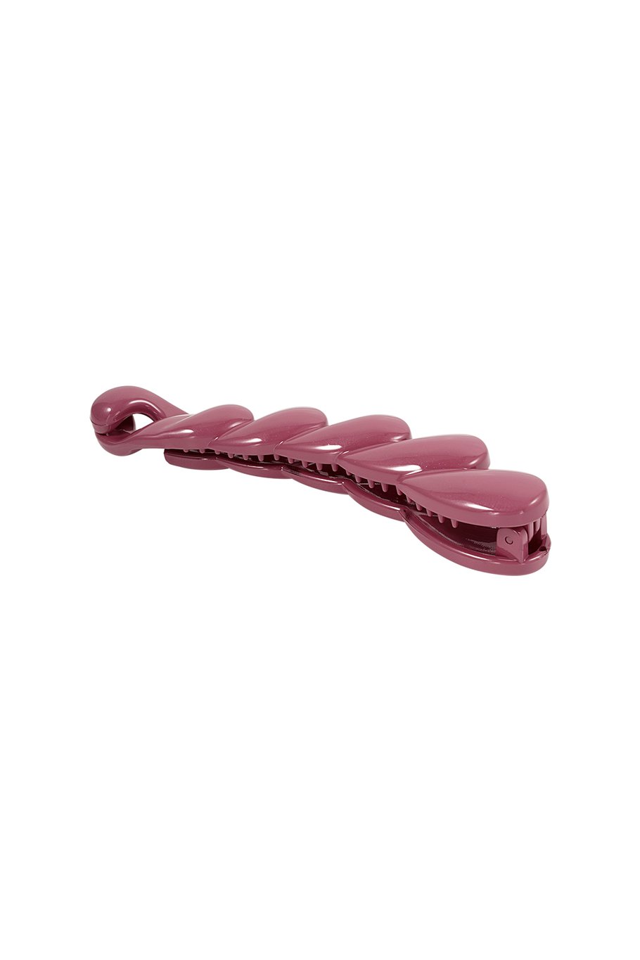 Fuchsia Haarclip in Vlechtdesign – Trendy Accessoire – 12 cm – PC Materiaal
