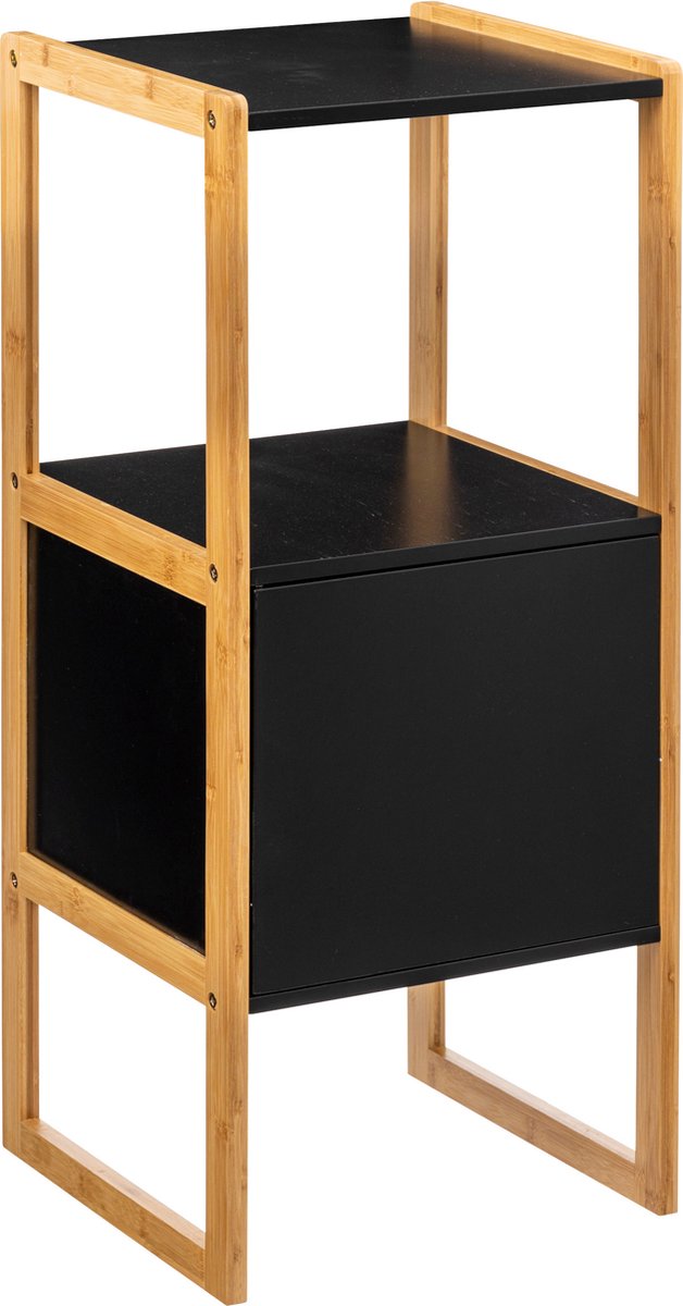 5Five Natureo Medium Bathroom Cabinet 33 x 33 x 80 cm - Black / Brown