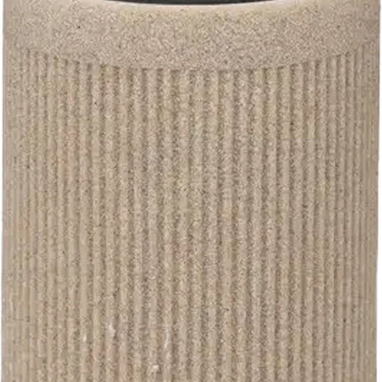 5Five Toiletborstel in houder Onyx - beige/zwart - polystone - 40 x 9 cm