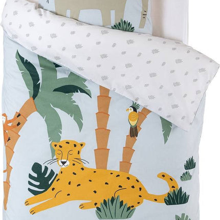 Atmosphera Kids Dekbedovertrek set met 1 kussensloop 140x200cm/65x65cm Jungle