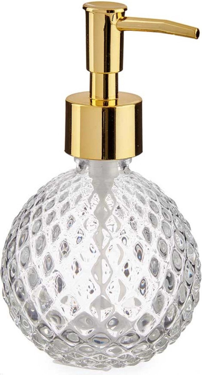Seifenspender/Seifenspender transparentes Rundglas 200 ml – Badezimmer-/Küchen-Seifenspender