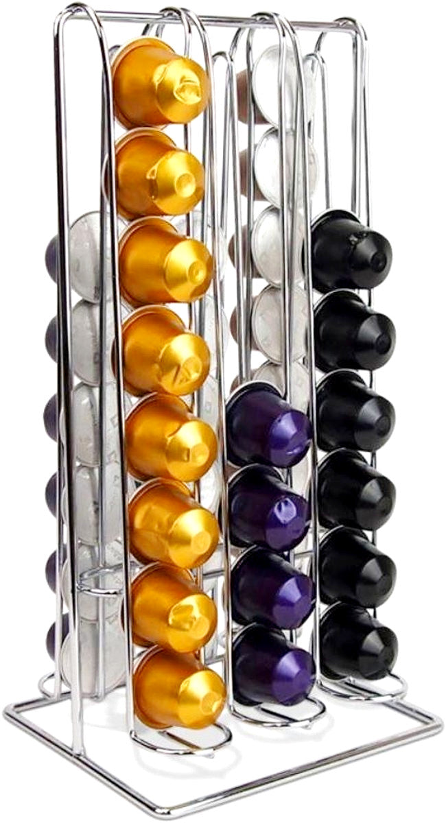 Stainless steel Nespresso capsule holder for 48 pods - Dispenser and Stand