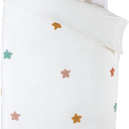 Atmosphera Kids Dekbedovertrek set met 1 kussensloop 140x200cm/65x65cm Ster