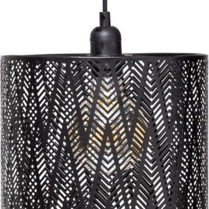 Hanglamp opengewerkt Cota Zwart metaal