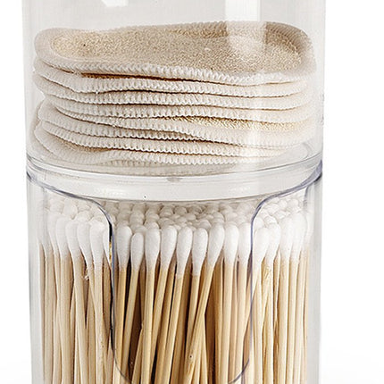 5Five Stapelbare wattenschijfjes en -staafjes houder - Selena