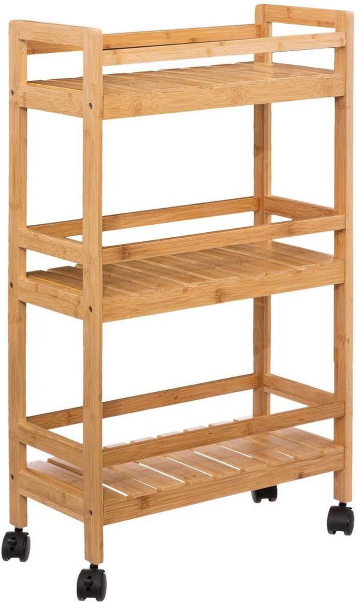 5Five Küchenwagen - braun - Bambusholz - 80 x 45 x 22 cm - Küchenschrank
