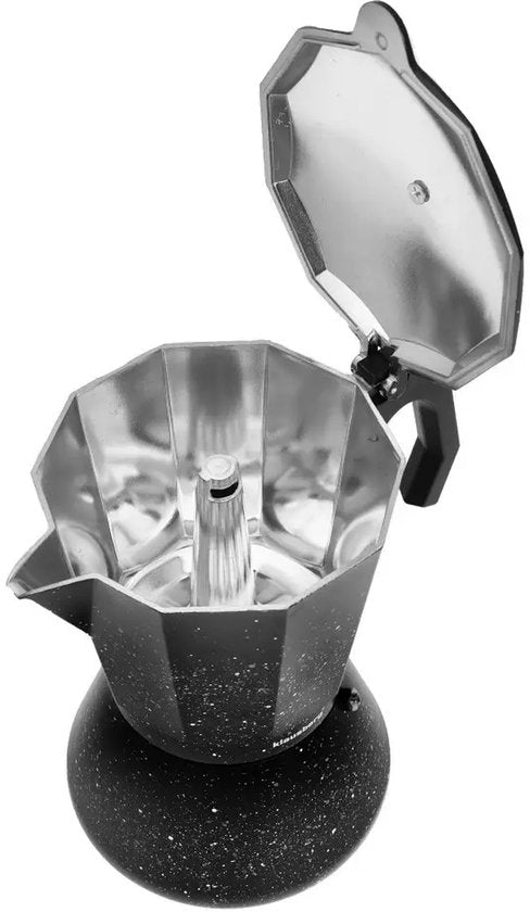 Klausberg KB7161 Espresso Maker - Black Marble Design (12 Cups) - Suitable for all heat sources