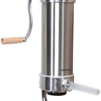 Klausberg KB-7926 Verticale Worstvuller | 3 kg Capaciteit | RVS | Met 4 Vullers | Vleesvuller | Worstmaker