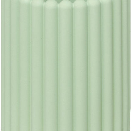 5Five Bonbon Tandenborstelhouder - Geribbeld - Ø8xH11cm - Groen
