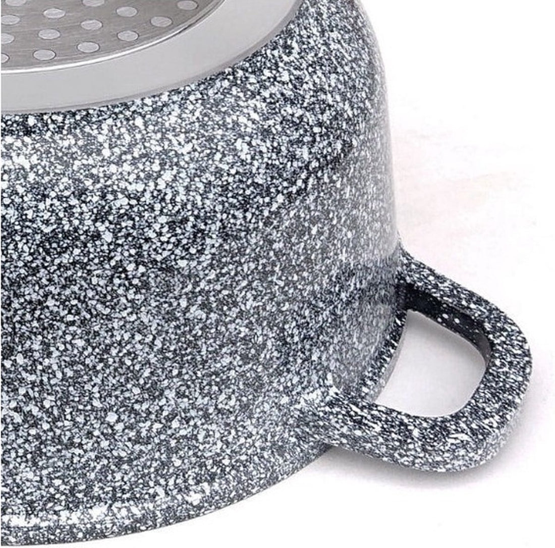 Klausberg kookpan met deksel – marmercoating, grijs, Ø 16 tot 28 cm – foto 10