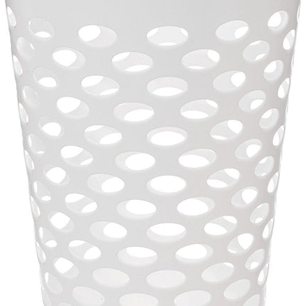5Five Flexibele wasmand/opbergmand - rond - wit - 75 liter - D41 x H66 cm