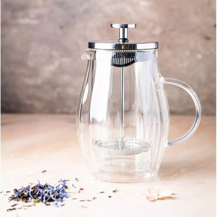 Klausberg KB7682 Piston Coffee & Tea Brewer - Dubbelwandige Glazen Zetkan (0,35L)