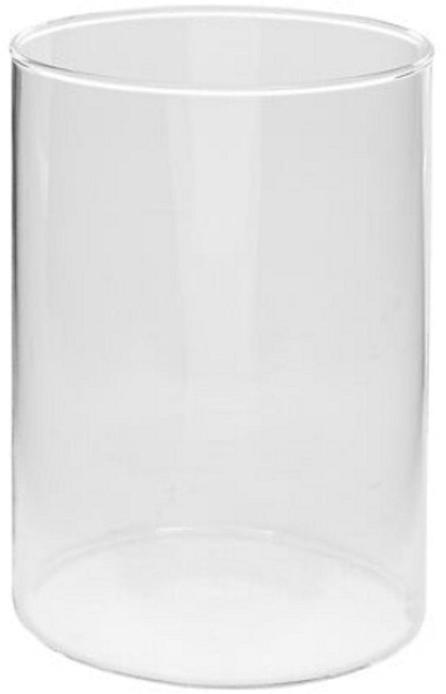 Lidy Glazen Vaas 20 cm - Transparant - Diameter 14 cm - Woondecoratie - Bloemenvaas - Doorzichtig - Glas