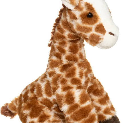 Atmosphera Knuffeldier Giraffe Carmen - zachte pluche stof - wilde dieren knuffels - bruin - 32 cm