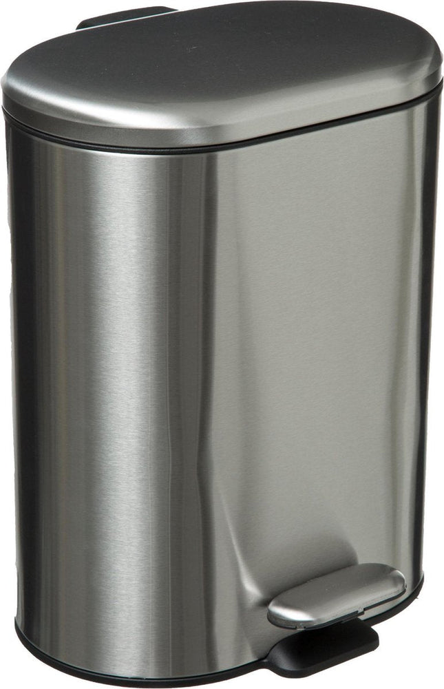 5Five Afvalemmer Soft case 6L - Inox