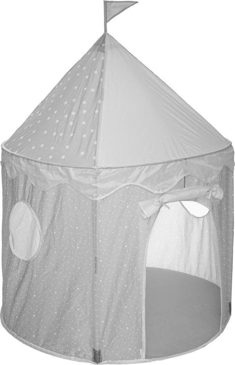 Atmosphera Kids pop up speeltent – yurt voor kinderen, grijs en wit
