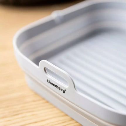 KLAUSBERG - 2-delige Siliconen Airfryer Bakvorm Set - Herbruikbaar en Hittebestendig tot 230°C - Geschikt voor Airfryer, Oven en Magnetron