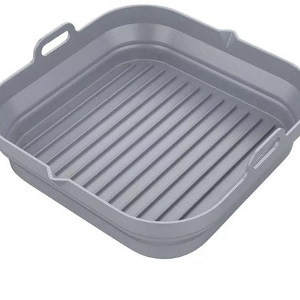 KLAUSBERG - 2-delige Siliconen Airfryer Bakvorm Set - Herbruikbaar en Hittebestendig tot 230°C - Geschikt voor Airfryer, Oven en Magnetron