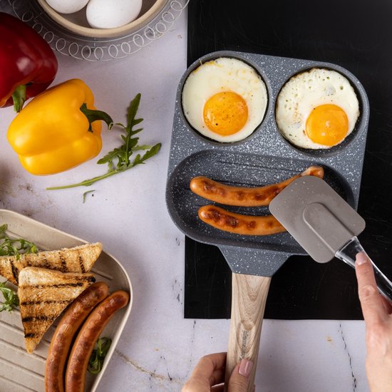 Klausberg 7817 - Pan for Eggs - Burgers - Pancakes - Grey - Non-stick pan