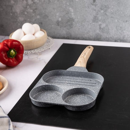 Klausberg 7817 - Pan voor Eieren - burgers - pannenkoeken - Grijs - Anti-aanbakpan