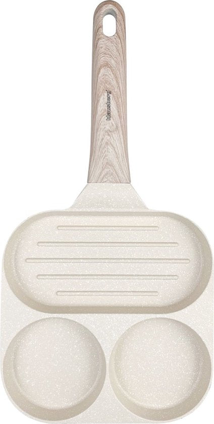 Klausberg 7818 - pan voor Eieren - burgers - pannenkoeken - Creme - Anti-aanbakpan