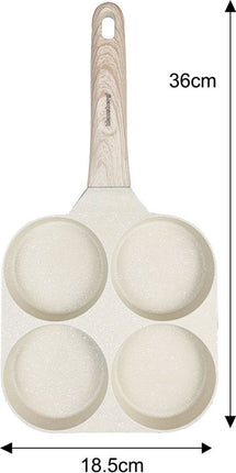 Klausberg 7823 - pan voor Eieren - burgers - pannenkoeken - Creme - Anti-aanbakpan