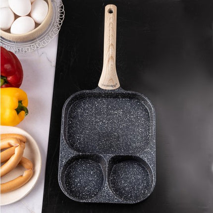 Klausberg 7827 - Pan voor Eieren - burgers - pannenkoeken - Zwart - Anti-aanbakpan