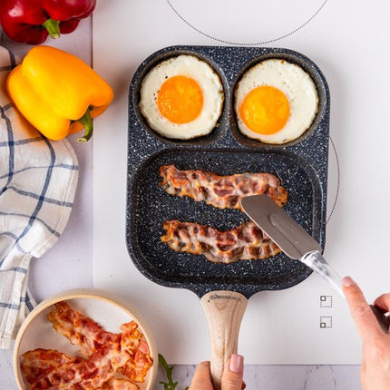 Klausberg 7827 - Pan voor Eieren - burgers - pannenkoeken - Zwart - Anti-aanbakpan