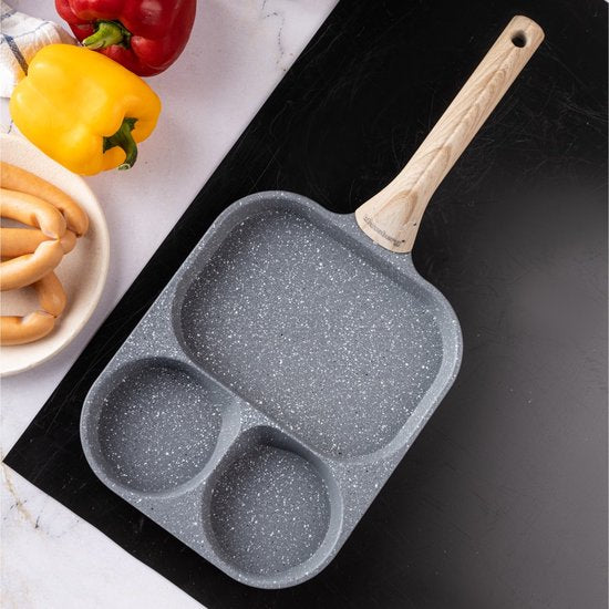 Klausberg 7828 - Pan voor Eieren - burgers - pannenkoeken - Grijs - Anti-aanbakpan