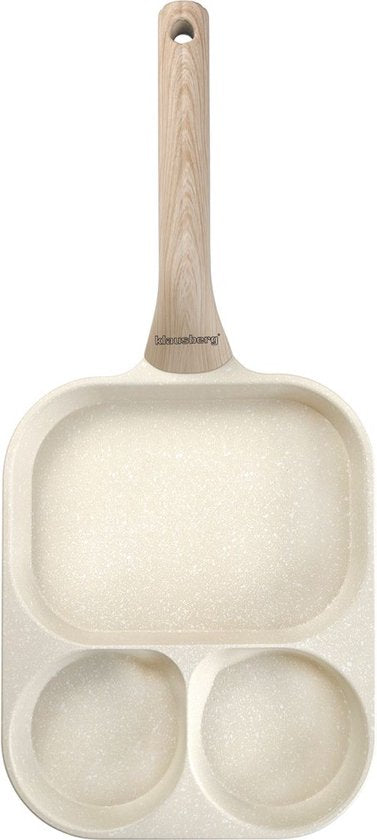 Klausberg 7829 - Pan voor Eieren - burgers - pannenkoeken - Creme - Anti-aanbakpan