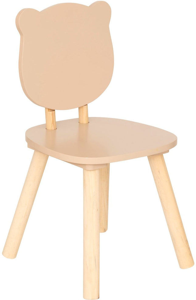 Atmosphera Kids Teddybeer kinderstoel - 26x26x49cm - Beige