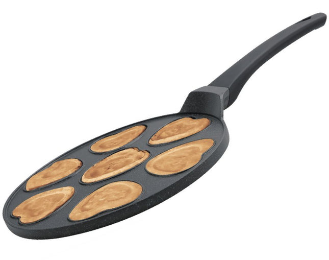 Pancake pan hart vorm 7 hole