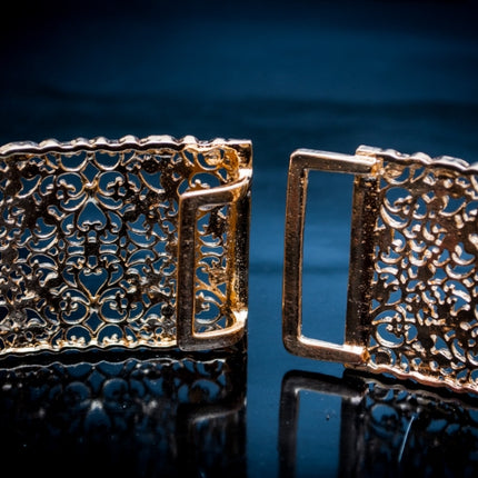 Gouden riem recht model smal