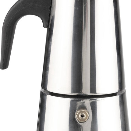 HI RVS Koffiemaker - Sspresso percolator - Voor 2 kopjes - Zilver