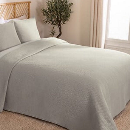 Dolce Sprei 260 x 240 cm Beige - Luxe Beddengoed Set Met 2 Kussenslopen - Zacht Polyester Materiaal - Eenvoudig Te Onderhouden - Royale Afmeting Voor TweePersoonsbed