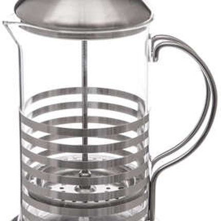 5Five Cafetiere French Press koffiezetter - koffiemaker pers - 800 ml - glas/rvs - Koffiezetapparaat voor verse koffie - 16 x 12 x 22 cm