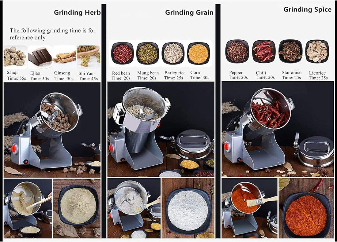 Moulin multifonctionnel - Moulin à épices électrique - Moulin à grains - 700g