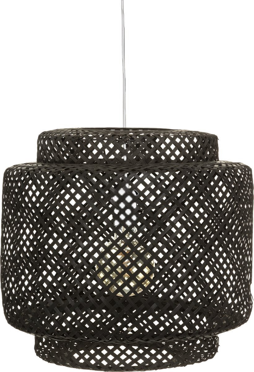 Woven Bamboo Pendant Light - Lighting - Rattan - Ø40 cm - Black