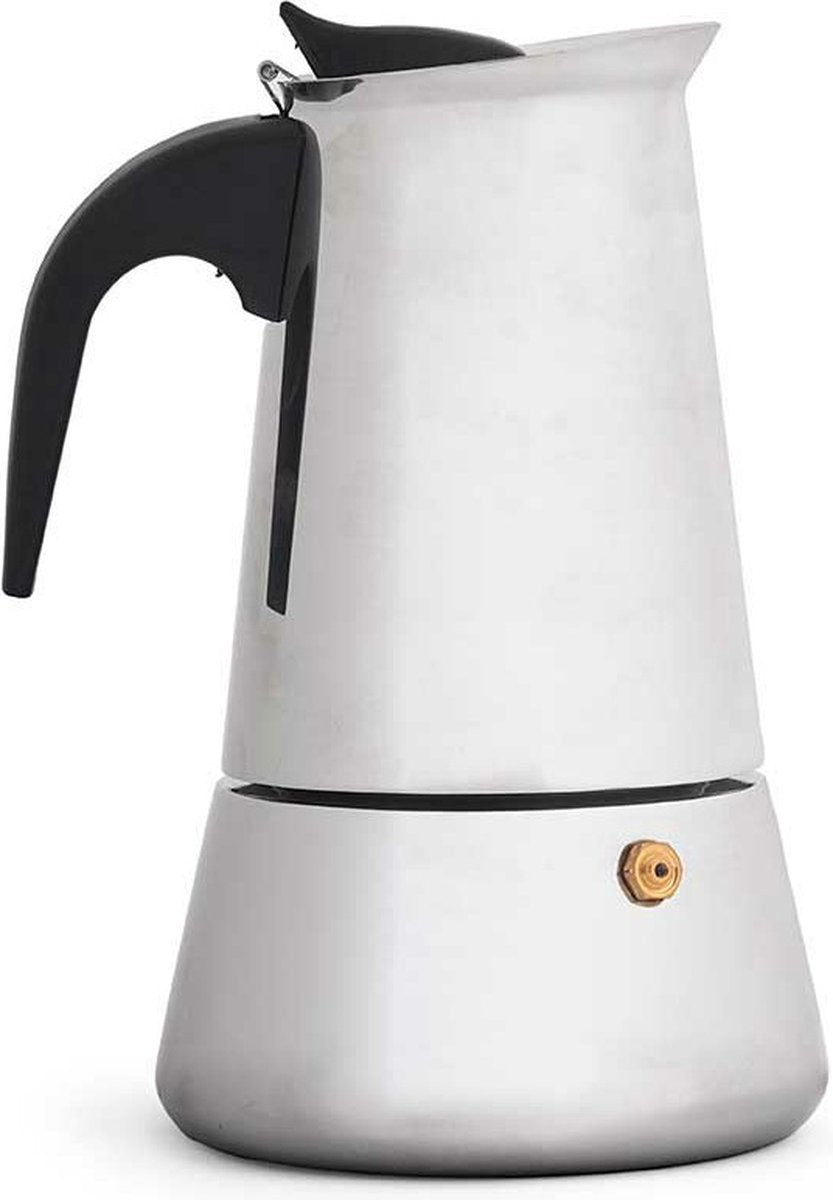 Kinvara Percolateur cafetière italienne - acier - argent - 6 tasses - Cafetière