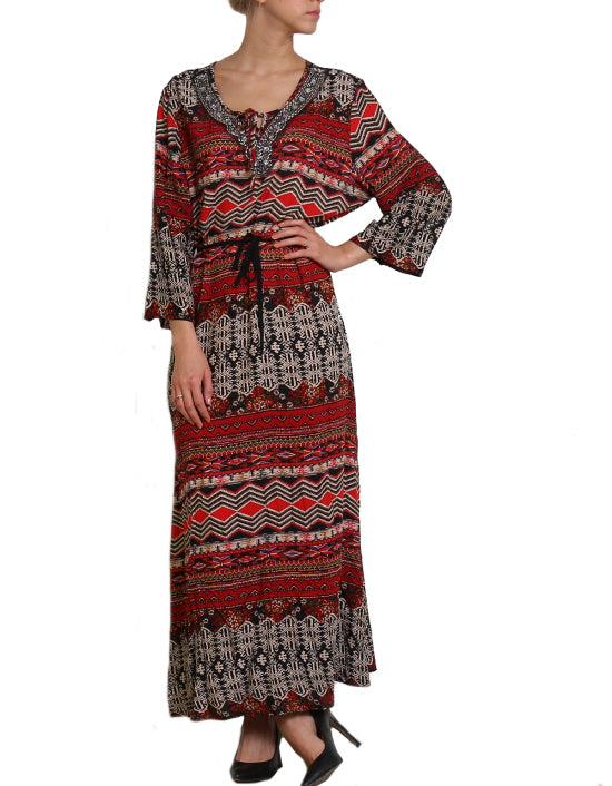 Robe longue Imprimé all-over