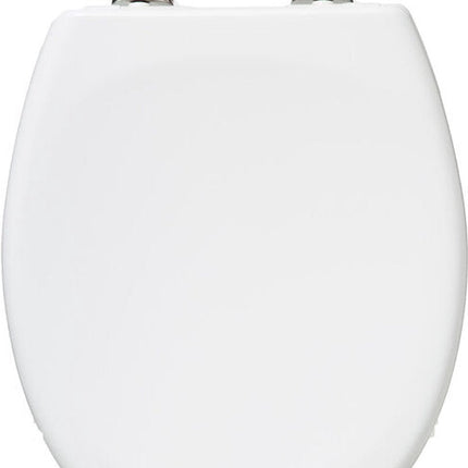 Duroplast wc bril RVS wit
