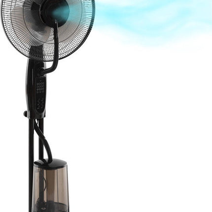 5Five Ventilator met mist vernevelaar/spray - roterend - verkoelend - met waterreservoir - hoogte 125 cm
