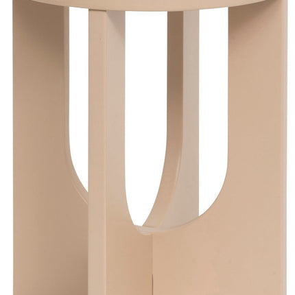 Atmosphera Bijzettafel Bloom - Ø40xH51cm - Hazelnoot