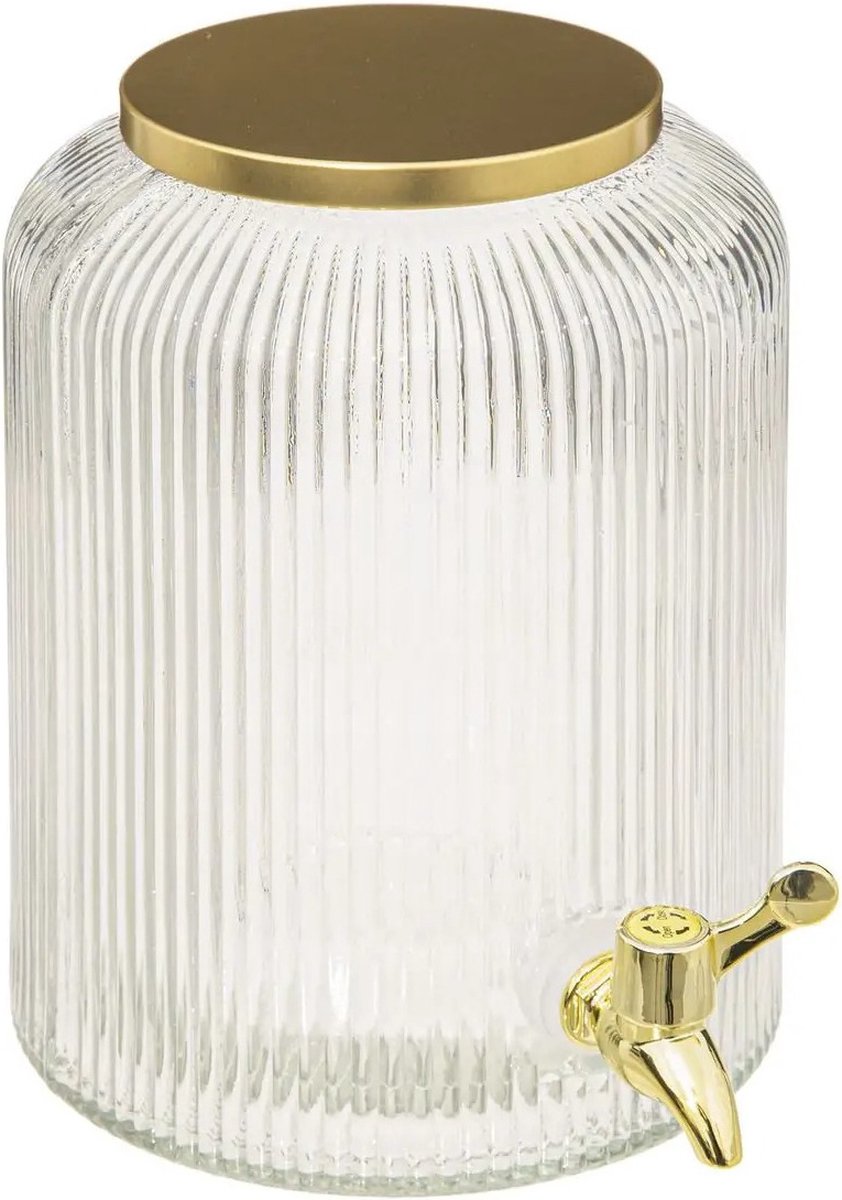 Secret de Gourmet Getränkespender - 5L - goldfarbener Zapfhahn - Saftspender