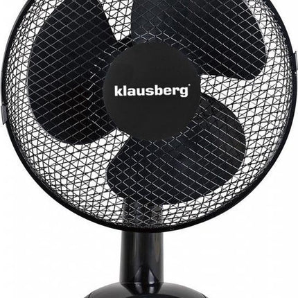 Klausberg 7474 - tafelventilator - zwart - 30 cm - 40W