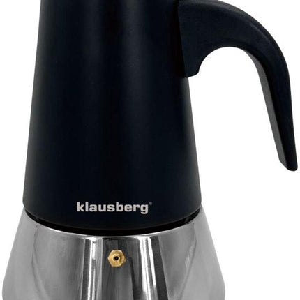 Klausberg Espressokoffiezetapparaat KB-7846 – 9 Kopjes – RVS – Geschikt voor Inductie - Espresso Maker - 450ml - Percolator