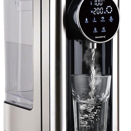 Klausberg KB7880 Hot Water Dispenser – 2,7 Liter – LED Touchbediening – Temperatuur- & Volumecontrole – 2600W - Heetwaterdispenser