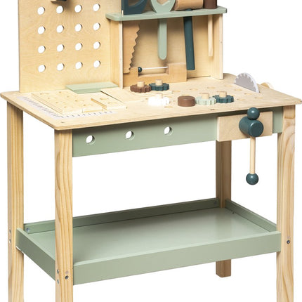 Atmosphera Kids houten Werkbank speelgoed kinderen - Met accessoires - 3 Jaar