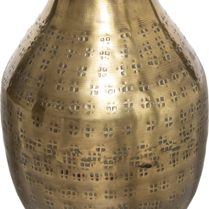 Atmosphera Metalen vaas - Goudkleurig - H14 cm - Dia 10 cm
