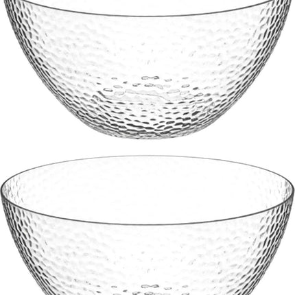 Secret de Gourmet Slakom/serveerschaal - kunststof - D25 cm - Set 2x